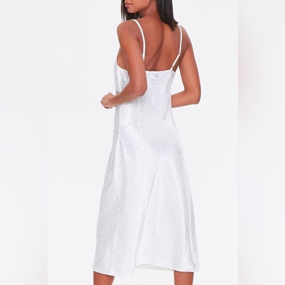 Forever21 Satin Leopard Print Slip Dress, Size S - Picture 4 of 10